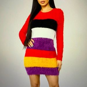 Fashion Nova Fuzzy Dress 💓